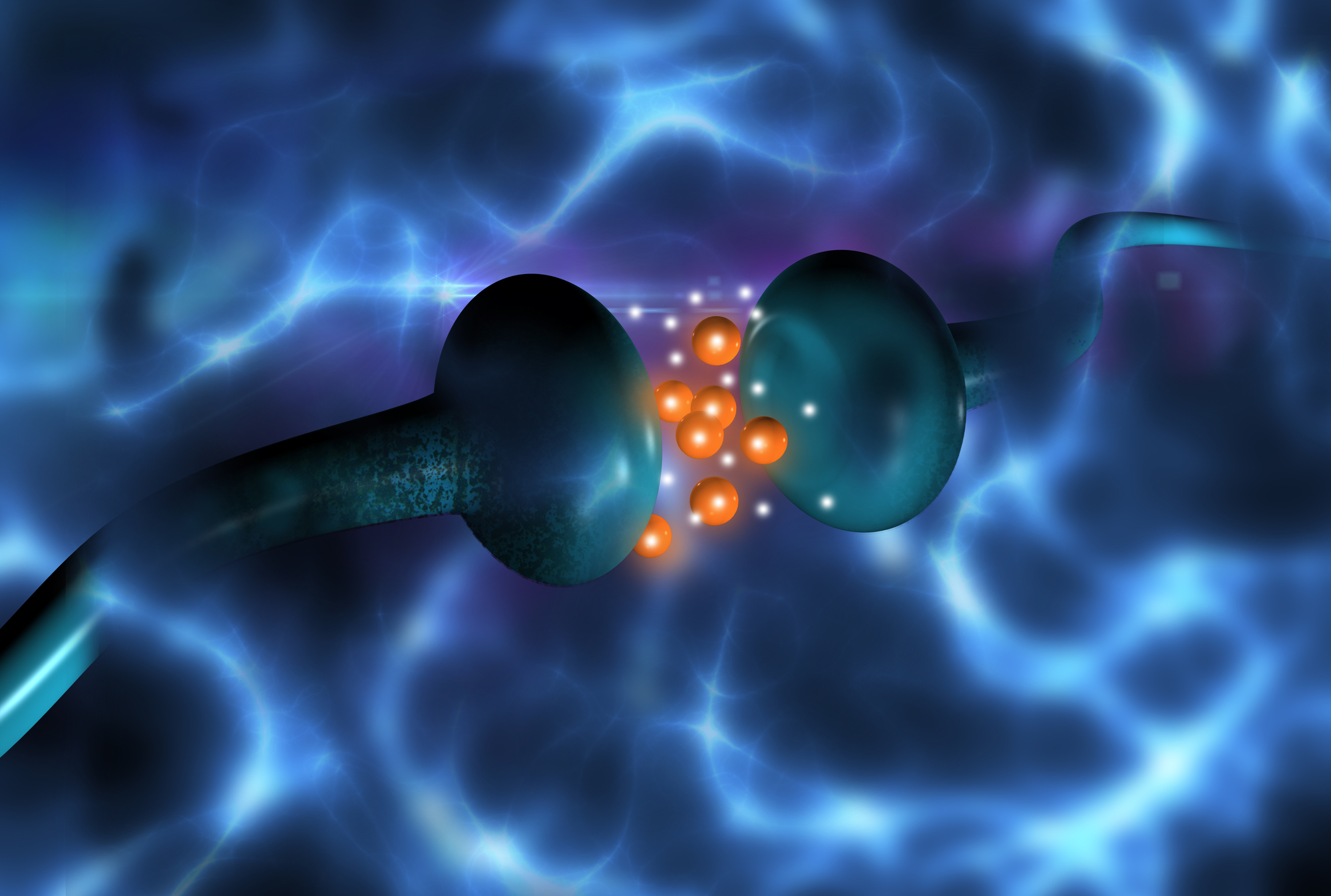 A computer generated image of an electric current.